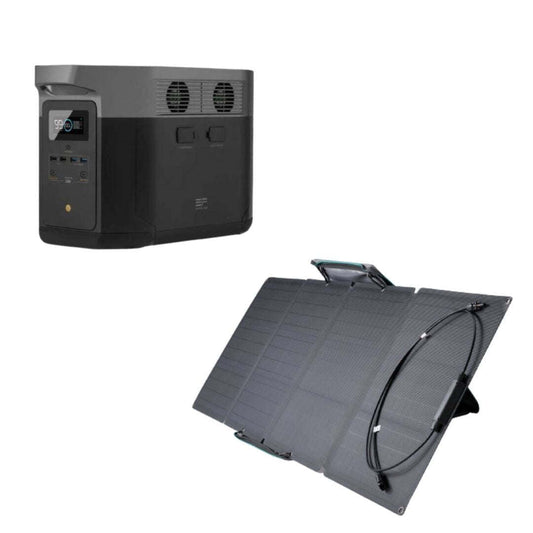 Special Bundle: Ecoflow DELTA Max 2000 Portable Power Station & 110W Solar Panel