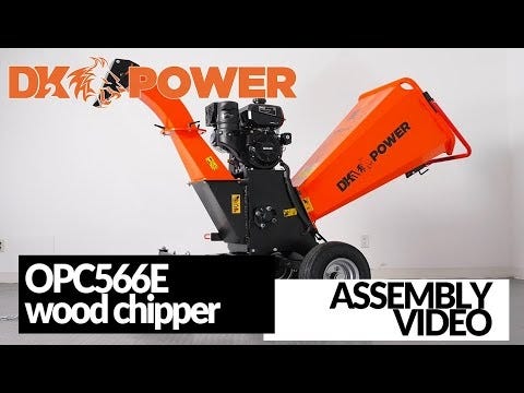 DK2 | OPC566E 6-Inch 14 HP 429 CC Kinetic Cyclonic Drum Chipper Shredder (Electric Start)