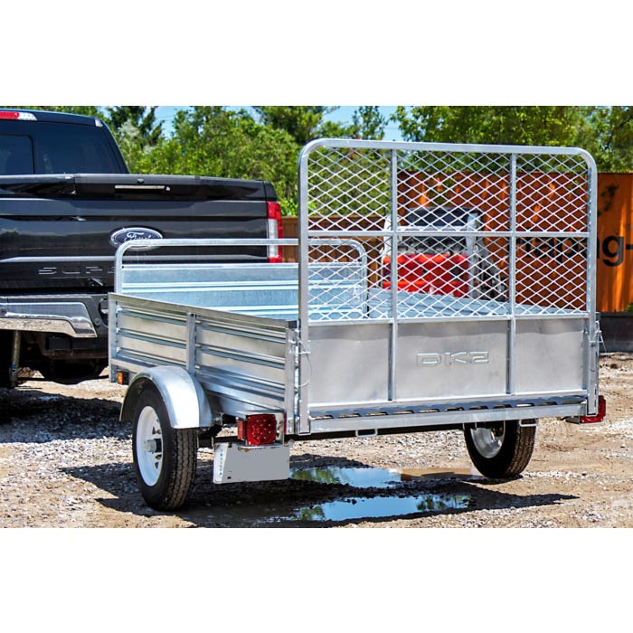 DK2 | MMT5X7G-DUG 4.5 ft. x 7.5 ft. Single Axle Galvanized Multi-Utility Trailer (Drive-Up Gate Included)