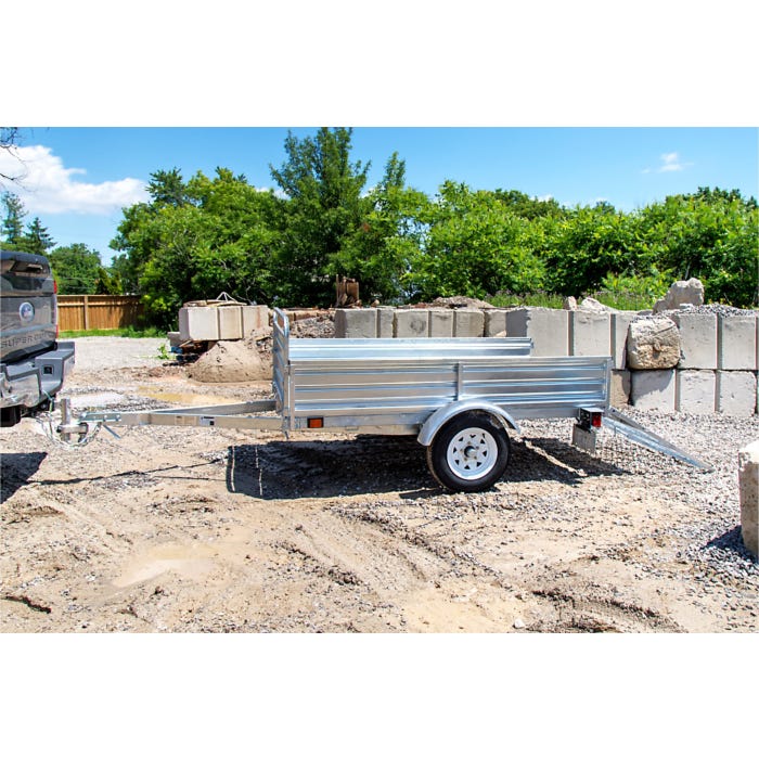 DK2 | MMT5X7G-DUG 4.5 ft. x 7.5 ft. Single Axle Galvanized Multi-Utility Trailer (Drive-Up Gate Included)