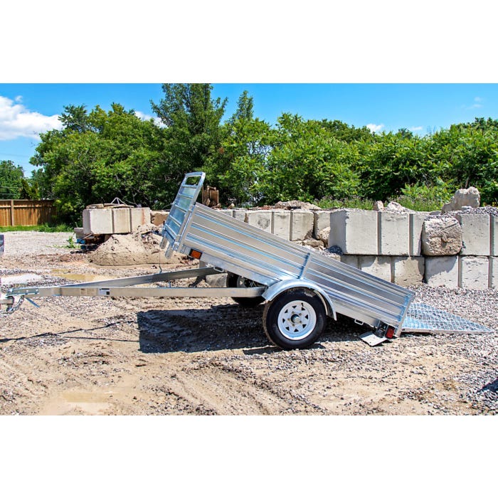 DK2 | MMT5X7G-DUG 4.5 ft. x 7.5 ft. Single Axle Galvanized Multi-Utility Trailer (Drive-Up Gate Included)