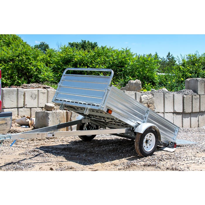 DK2 | MMT5X7G-DUG 4.5 ft. x 7.5 ft. Single Axle Galvanized Multi-Utility Trailer (Drive-Up Gate Included)