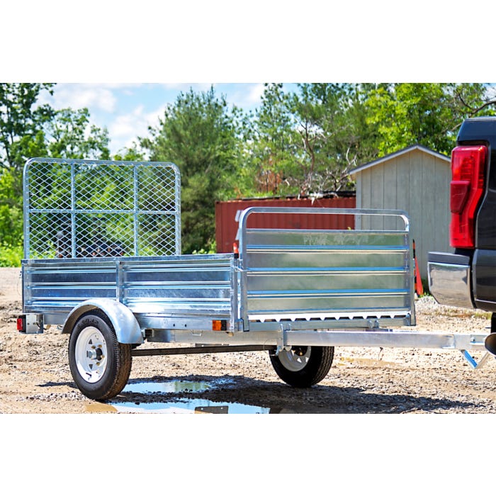 DK2 | MMT5X7G-DUG 4.5 ft. x 7.5 ft. Single Axle Galvanized Multi-Utility Trailer (Drive-Up Gate Included)