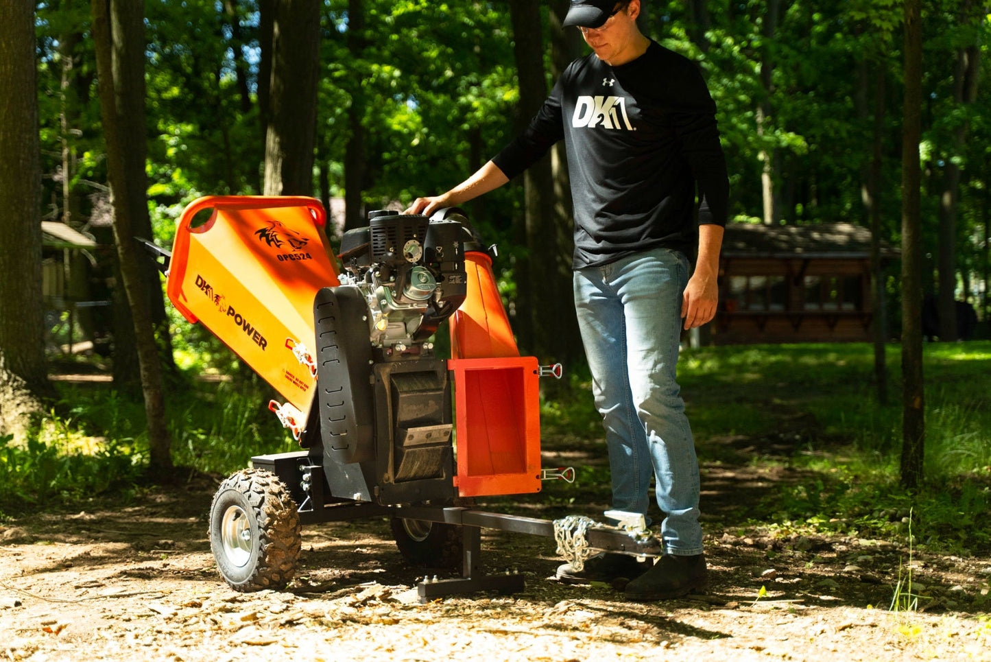 DK2 | OPC524 4-Inch 7 HP 208 CC Kinetic Drum Chipper