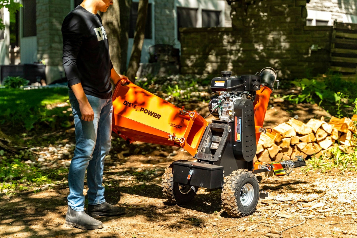 DK2 | OPC524 4-Inch 7 HP 208 CC Kinetic Drum Chipper