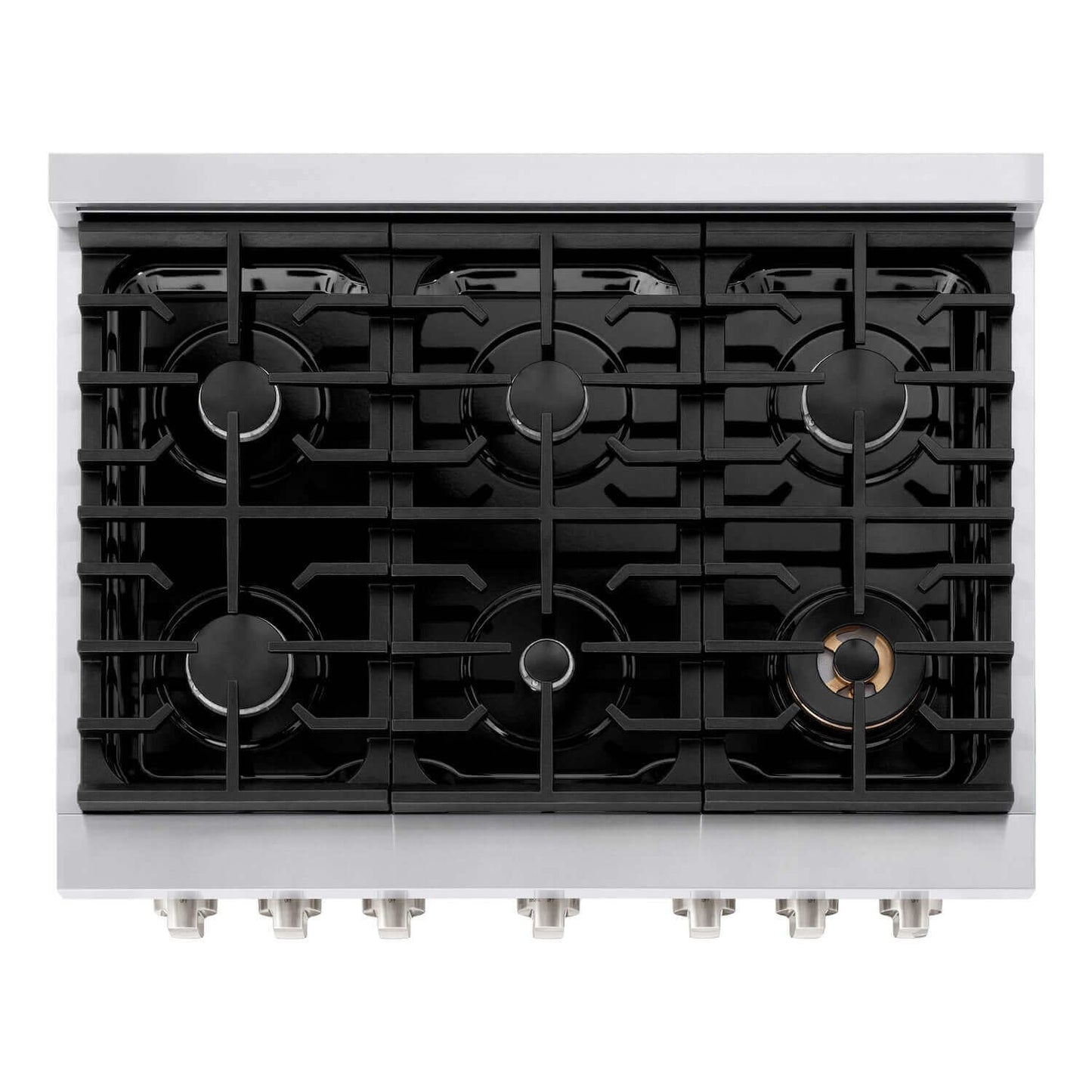 ZLINE Kitchen Package with Refrigeration, 36 in. Stainless Steel Gas Range, 36 in. Convertible Vent Range Hood and 24 in. Tall Tub Dishwasher (4KPR-SGRRH36-DWV)